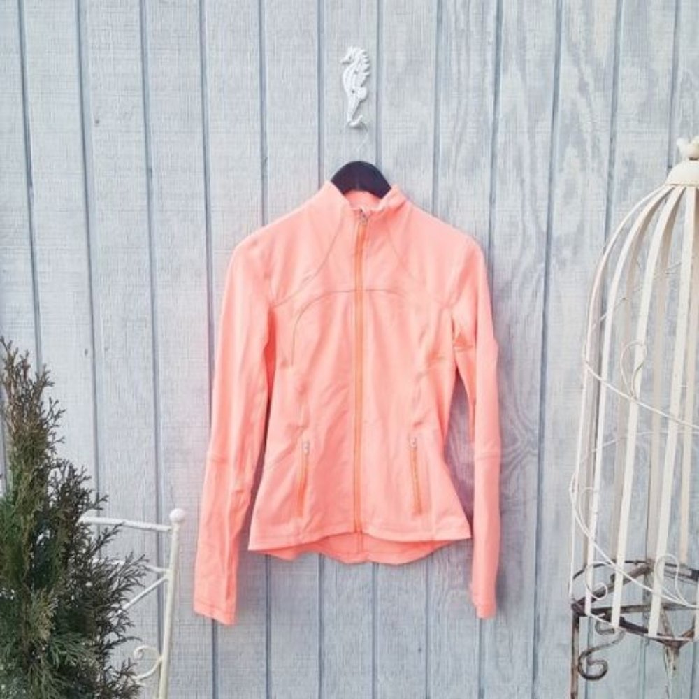 Lululemon Coral Pink Orange Forme Spring Jacket